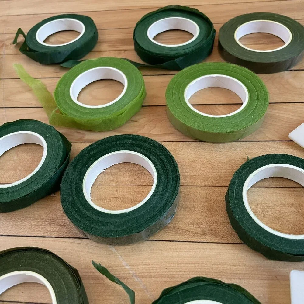 Floral tools bouquet making green flower tape wire wirecutters creative wedding
